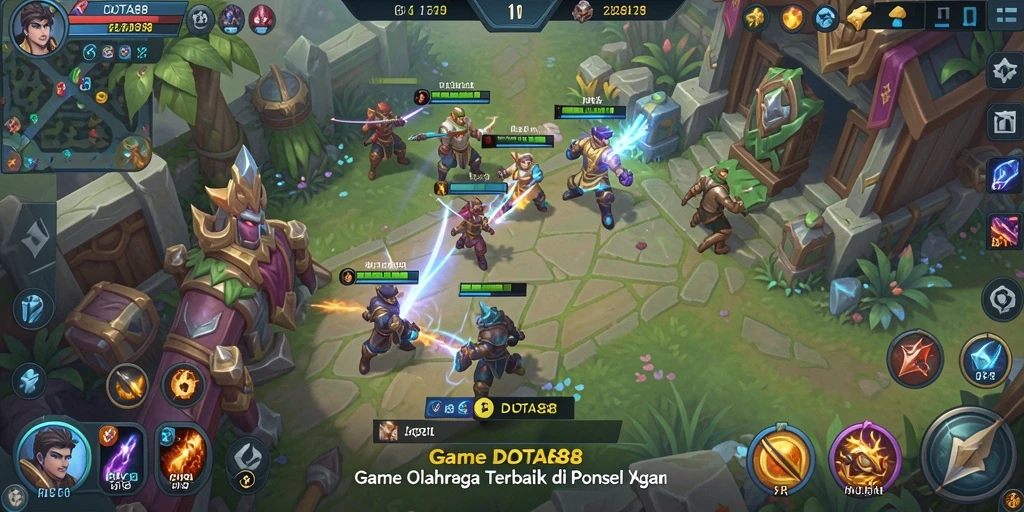 Tampilan gameplay DOTA88 yang penuh aksi dan strategi.