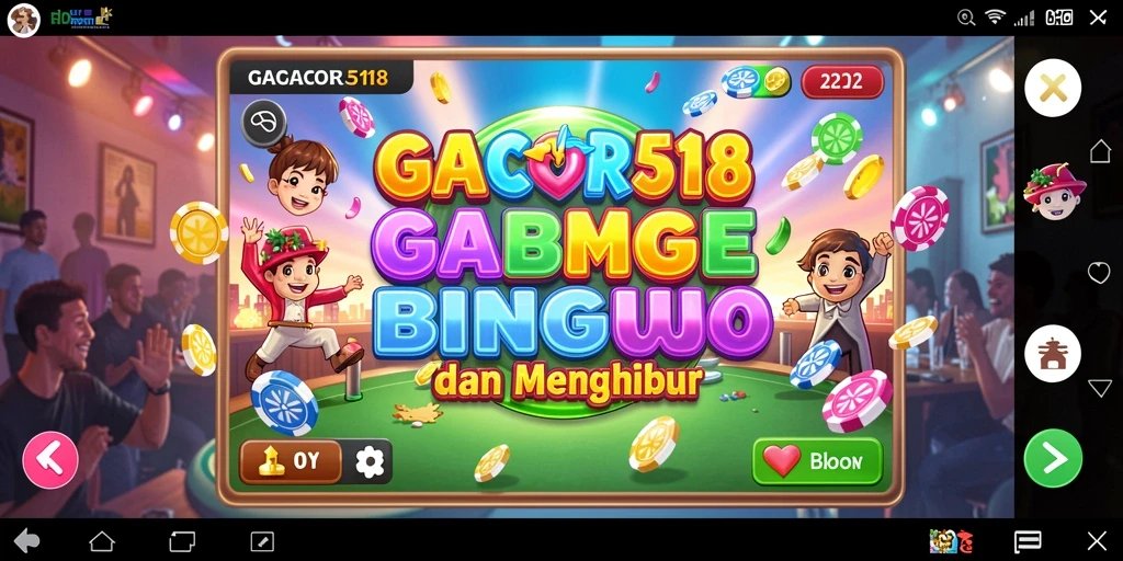 Tampilan seru dari gameplay Bingo di GACOR518.