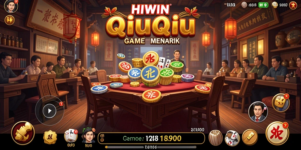 Screenshot HIWIN menampilkan keseruan gameplay QiuQiu.