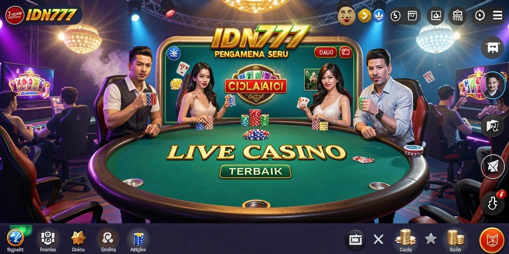 Gameplay Live Casino yang mendebarkan dan interaktif.