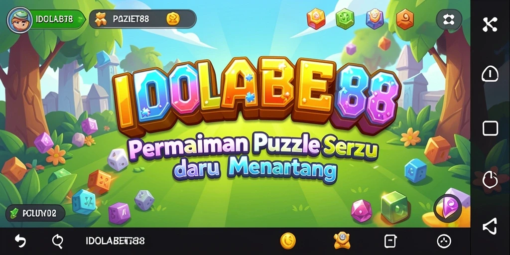 Tampilan gameplay seru dalam IDOLABET88 yang penuh tantangan puzzle.