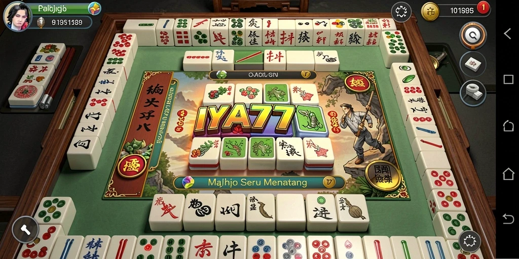 Tampilan menarik dari gameplay Mahjong IYA777 yang menantang.
