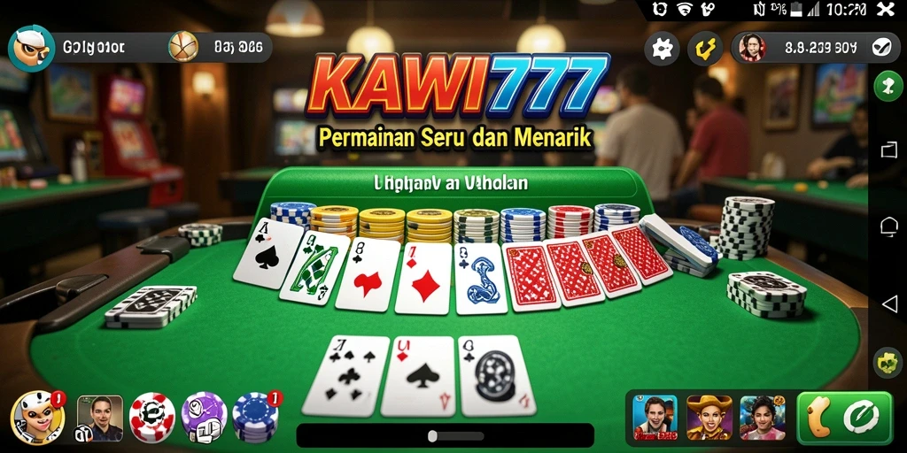 Tampilan menarik dari gameplay Gaple di KAWI777.
