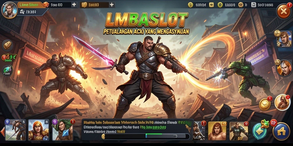 Tangkapan layar utama LMBASLOT menampilkan aksi penuh ketegangan.