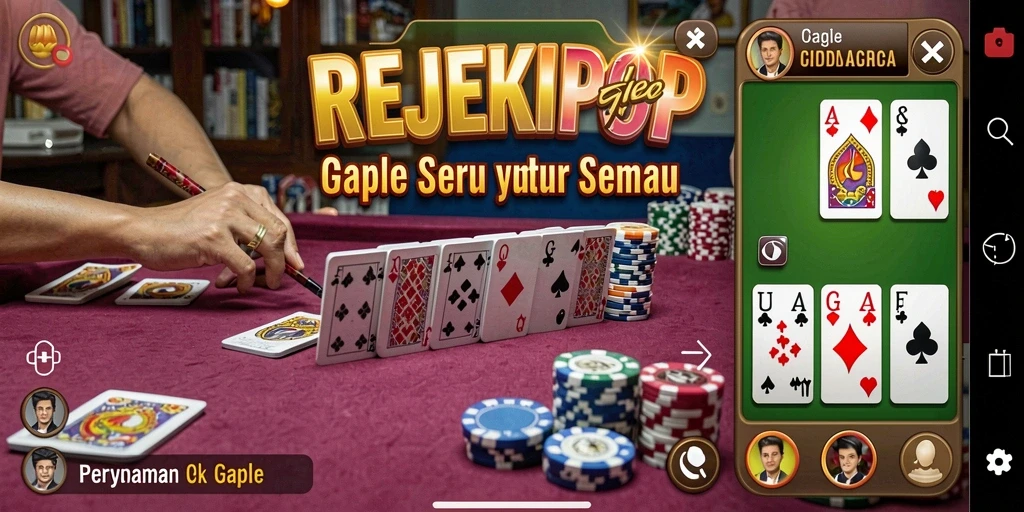 Tampilan gameplay seru REJEKIPOP dengan pemain aktif.