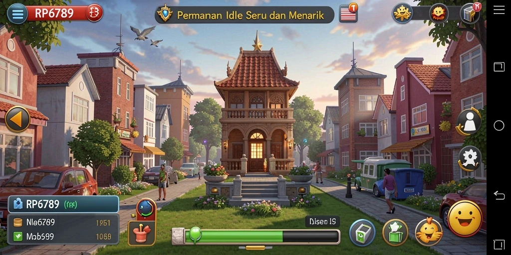 Screenshot utama RP6789 menampilkan gameplay Idle yang menarik dan mendebarkan.