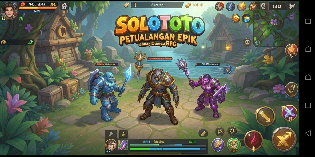 Tampilan gameplay RPG yang menakjubkan di SOLOTOTO.