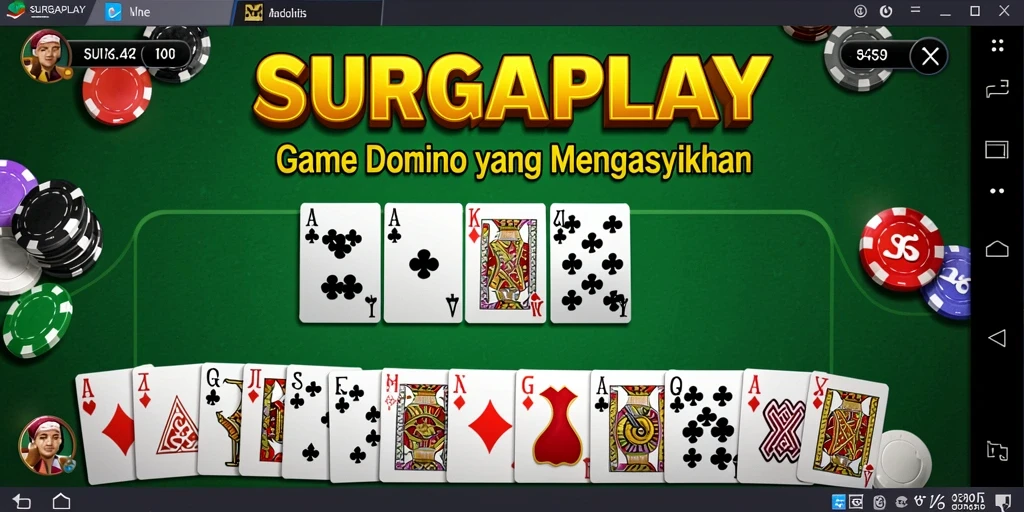 Tampilan menarik dari gameplay permainan Domino SURGAPLAY